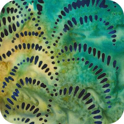 Robert Kaufman Jungle Dreams, SRK-22613-73, Lake, Artisan Batiks