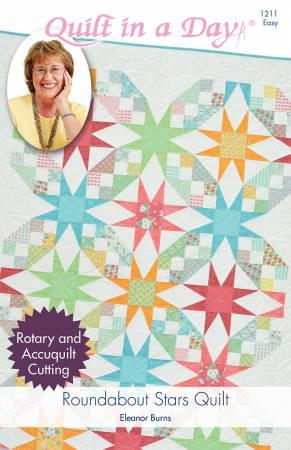 Roundabout Stars Quilt Pattern: Eleanor Burns Signature Pattern