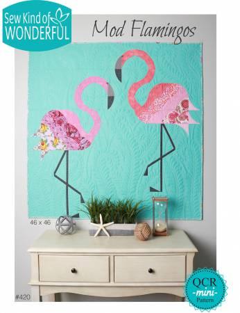 Sew Kind of Wonderful, Mod Flamingos, pattern, SKW420