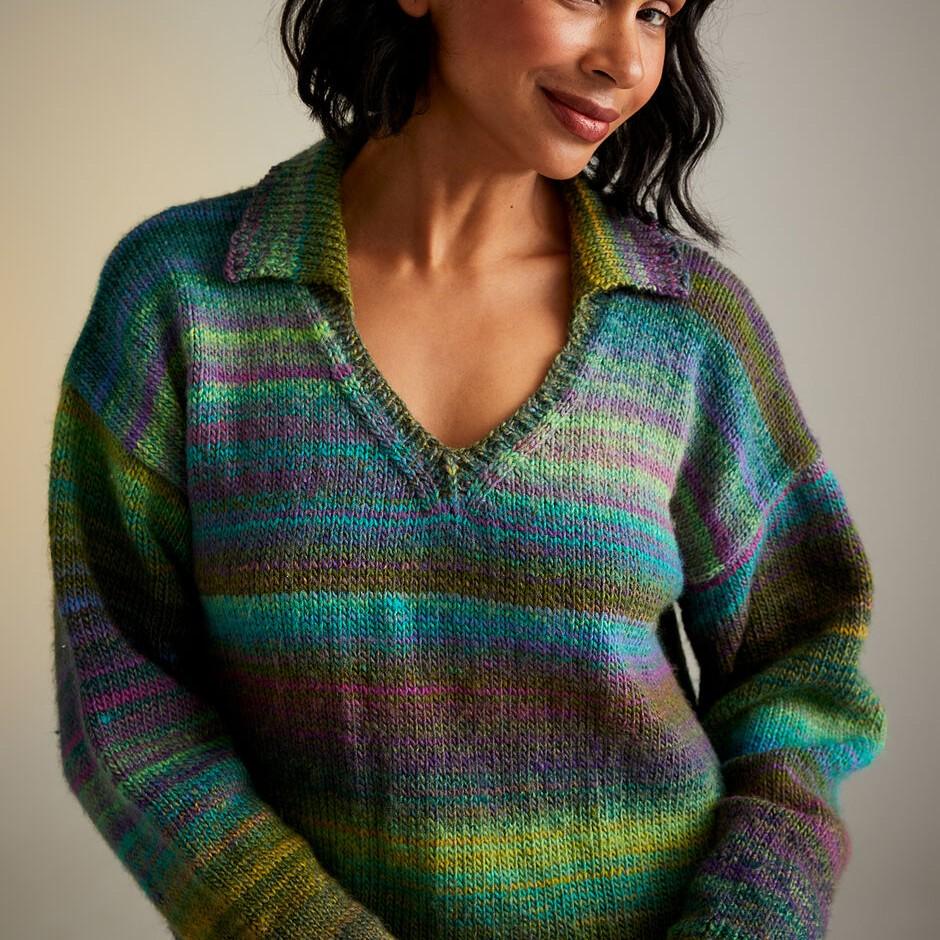 Sirdar, Pattern, F237 Midnight Garden Sweater