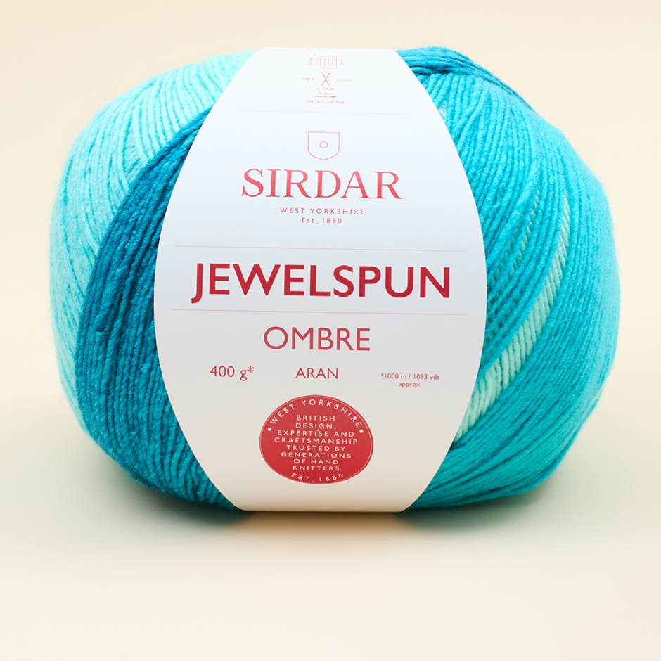 Sirdar, Yarn, F262-0103, Jewelspun Ombre, Ocean Blue