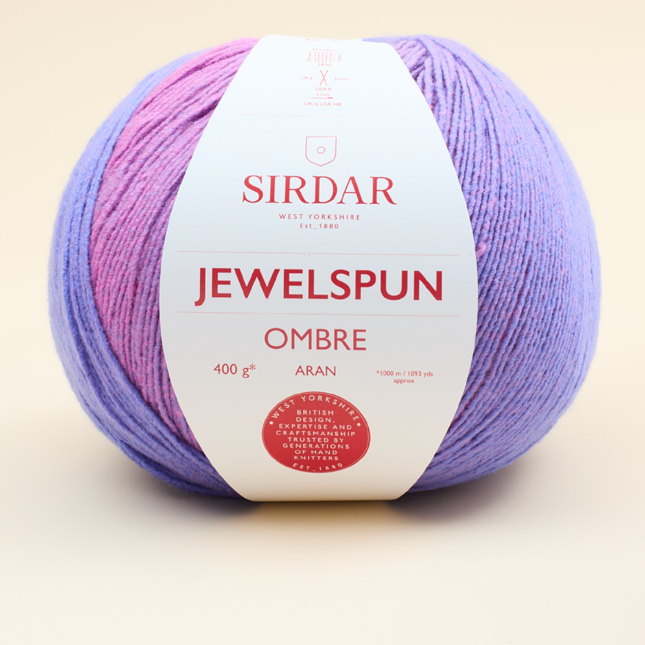 Sirdar, Yarn, F262-0104, Jewelspun Ombre, Violet Dawn
