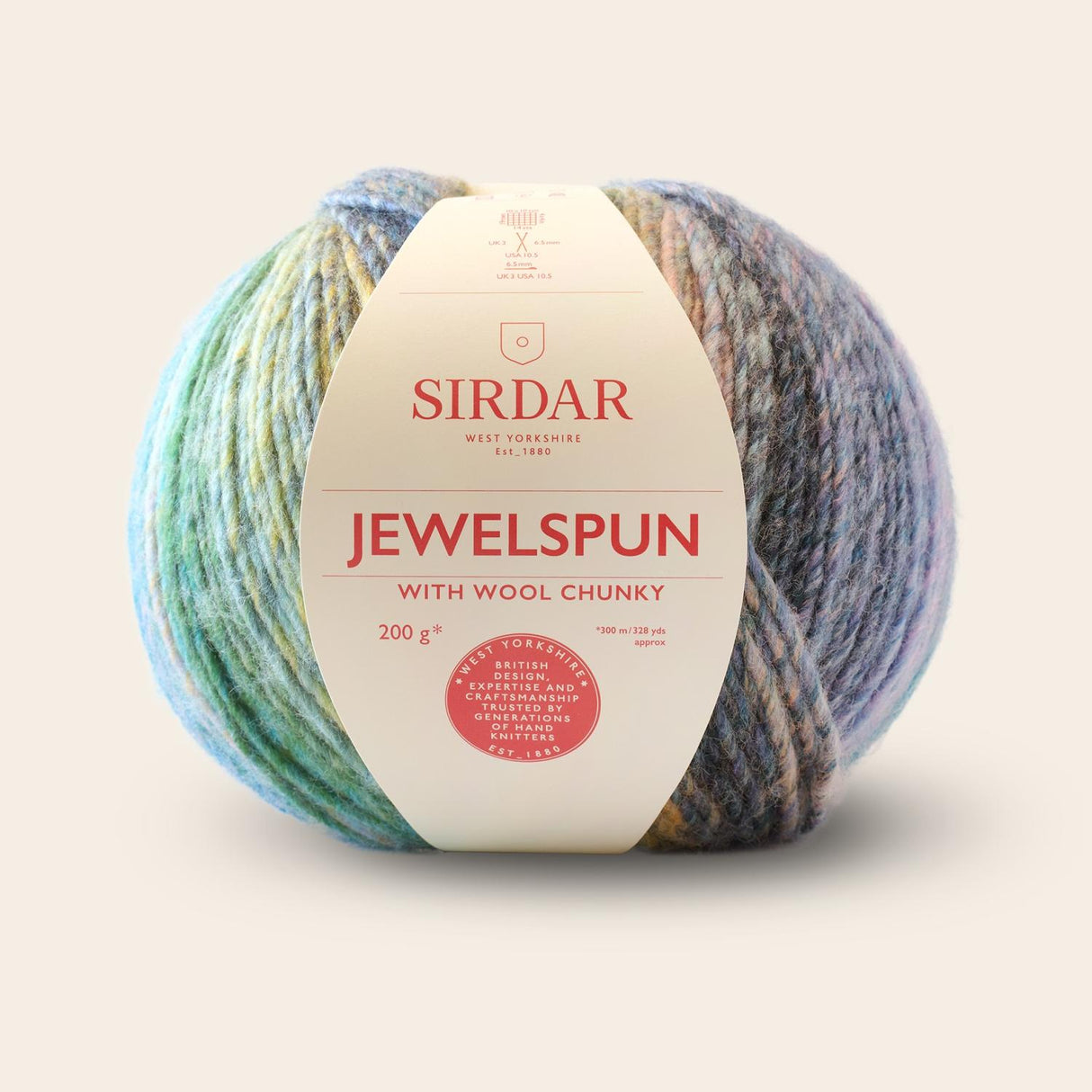Sirdar, Yarn, Jewelspun With Wool Chunky, F258-0200, Shimmering Sea Glass