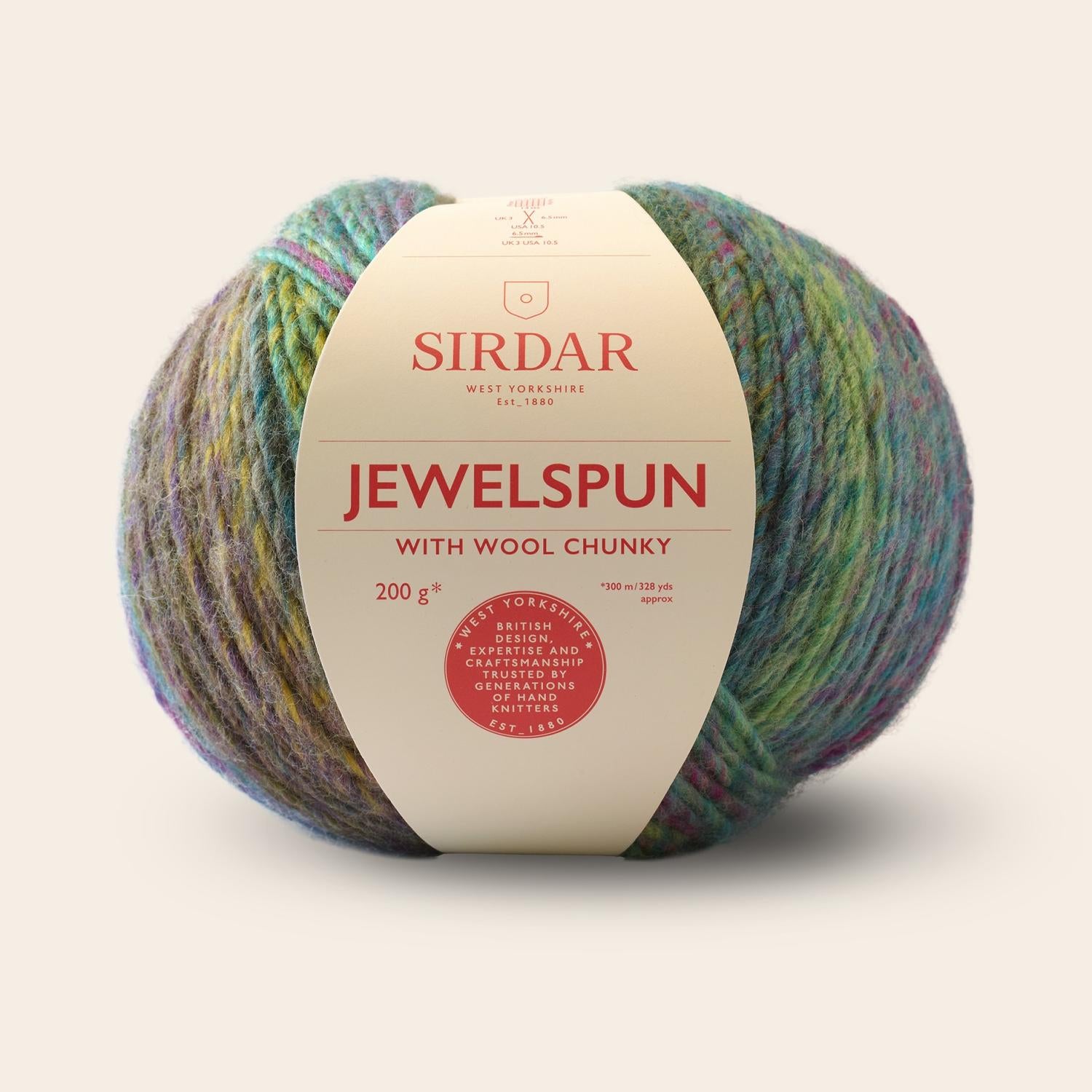 Sirdar, Yarn, Jewelspun With Wool Chunky, F258-0201, Emerald Shore