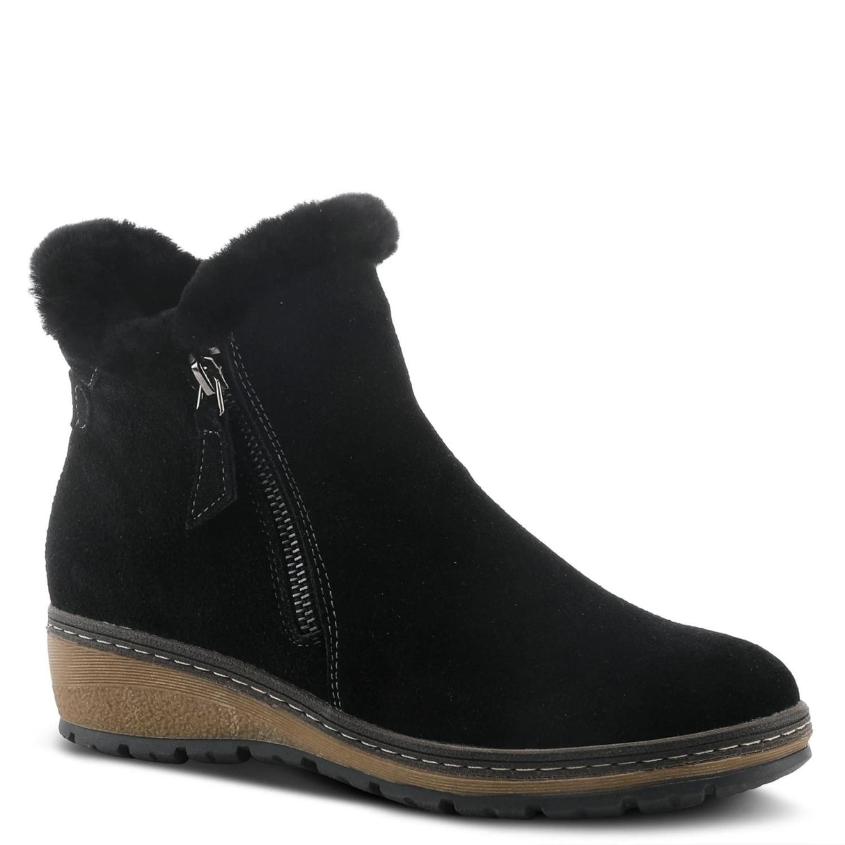 Spring Step, Republic, Black Suede