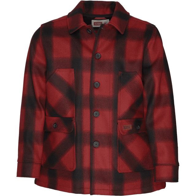 Stormy Kromer, Mackinaw Coat, 52150-305, Red/Black