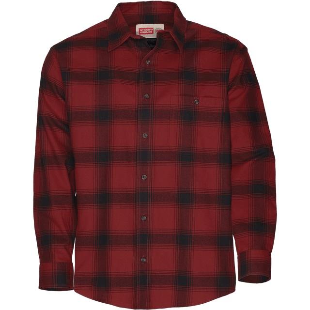 Stormy Kromer, The Flannel Shirt, 52470-305, Black & Red