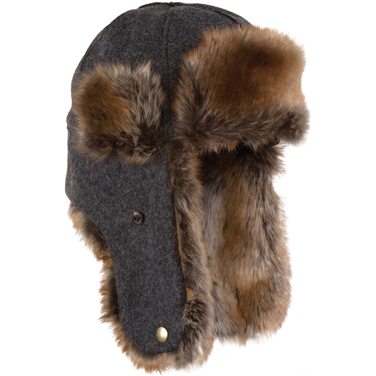 Stormy Kromer, The Northwoods Trappers Hat, 51210-901, Charcoal, S