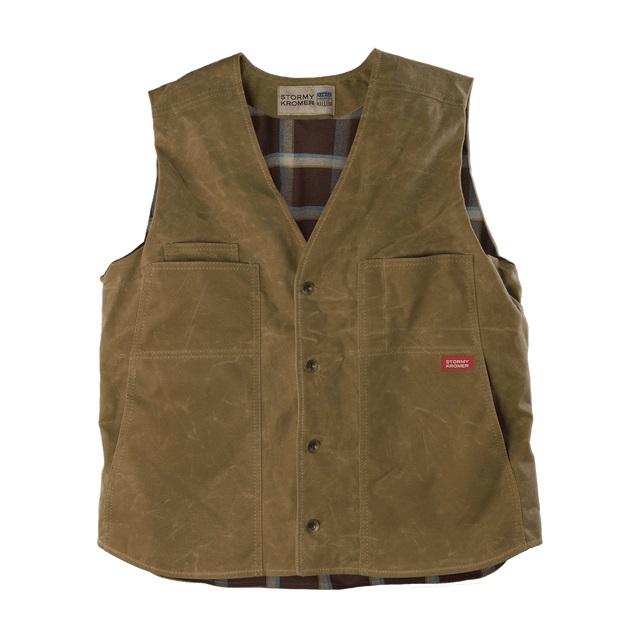 Stormy Kromer, Waxed Button Vest, 52530-75S, Sand