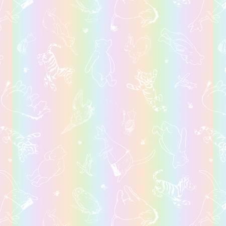 Studio E, A Hundred Acre Spring, 9593S-56, Rainbow,