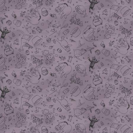 Studio E, Haunted Acre Wood, 9133S-55, PURPLE