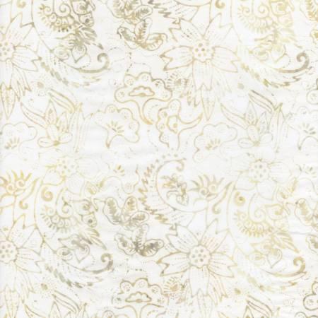Timeless Treasures Cute Outlined Florals, B1510-LINEN, Linen
