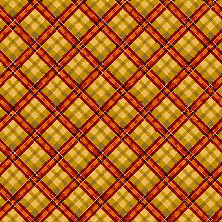 Timeless Treasures Fall Is In The Air, PLAID-CM2107, Harvest,