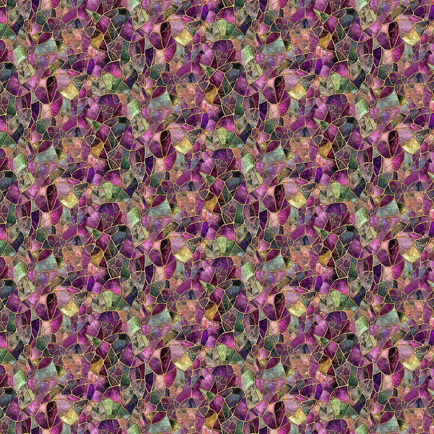 Timeless Treasures Mosaic Bee, GEO-CD4530, Gem,