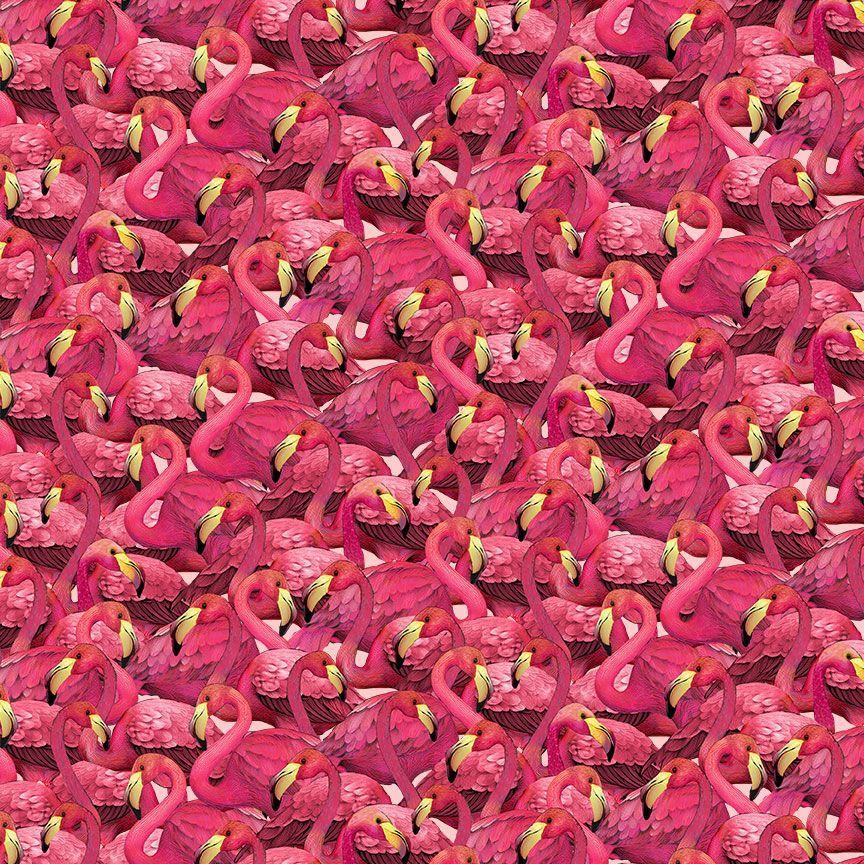 Timeless Treasures Paradise Found, NATURE-CD4558, Fuchsia,