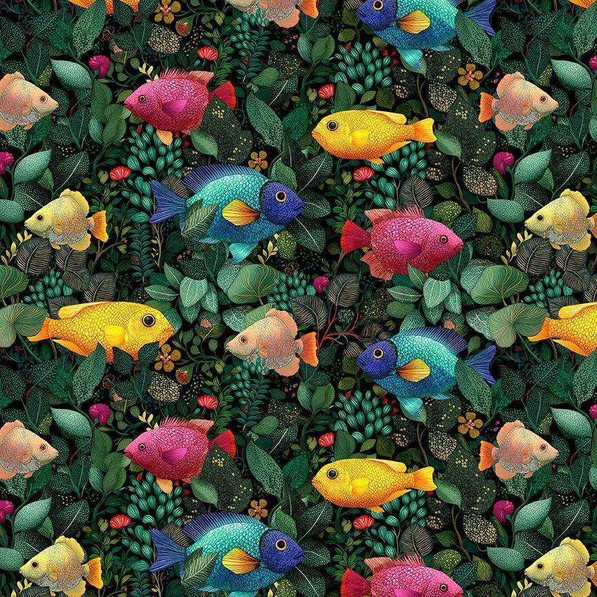 Timeless Treasures Paradise Found, NATURE-CD4559, Tropical,
