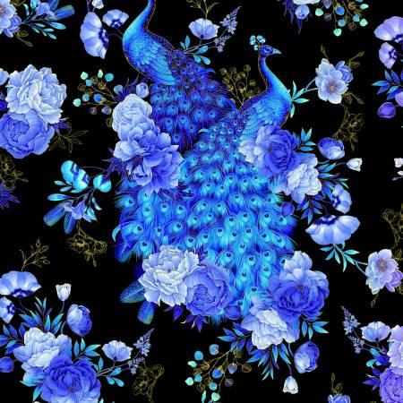 Timeless Treasures, Royal Plume, CM1561-BLACK