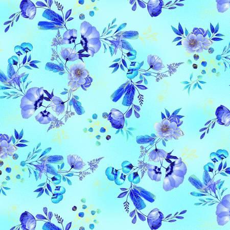 Timeless Treasures, Royal Plume, CM1566-AQUA