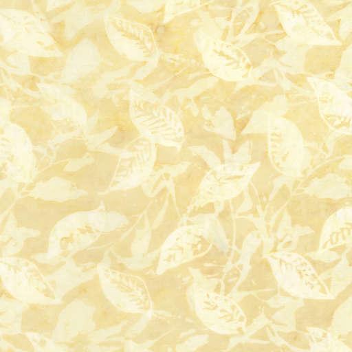 Tonga Wallflowers - Seasonal Leaves Batik, TONGA-B4021-CREAM, Cream