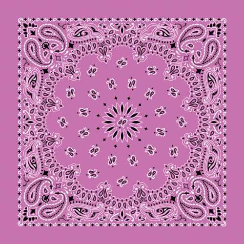 Traditional Paisley Bandanna, B22PAI-008, Fuchsia