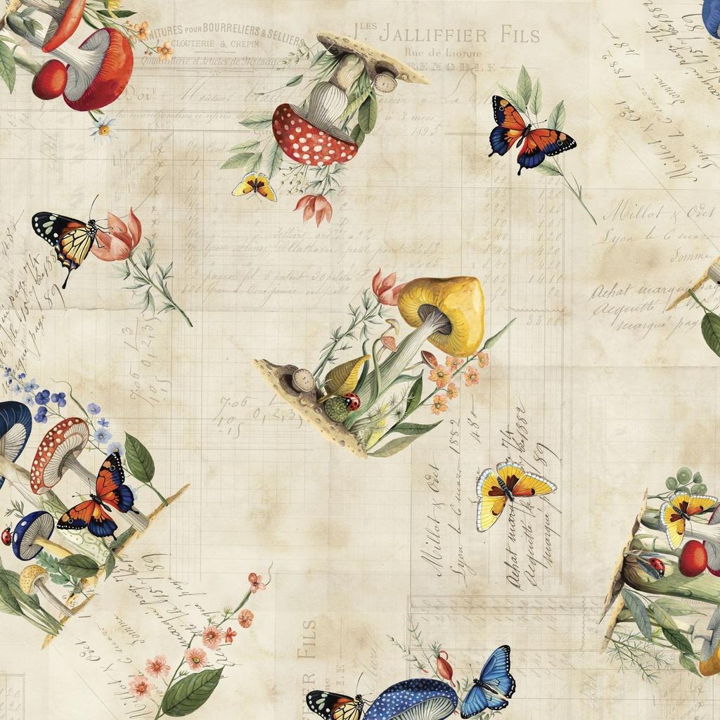 White Owl Textiles Beneath The Canopy, W150-014-157, Parchment,