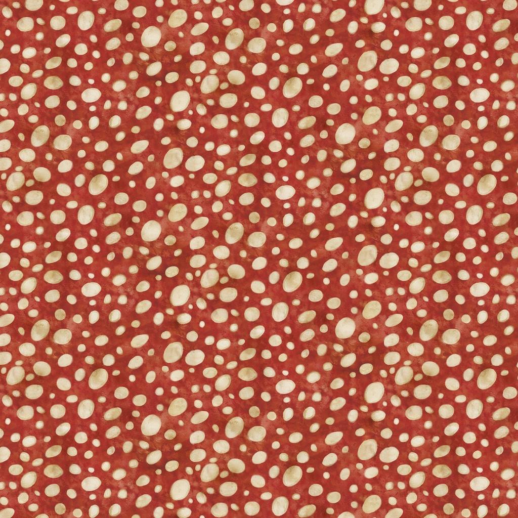 White Owl Textiles Beneath The Canopy, W150-021-511, Red,