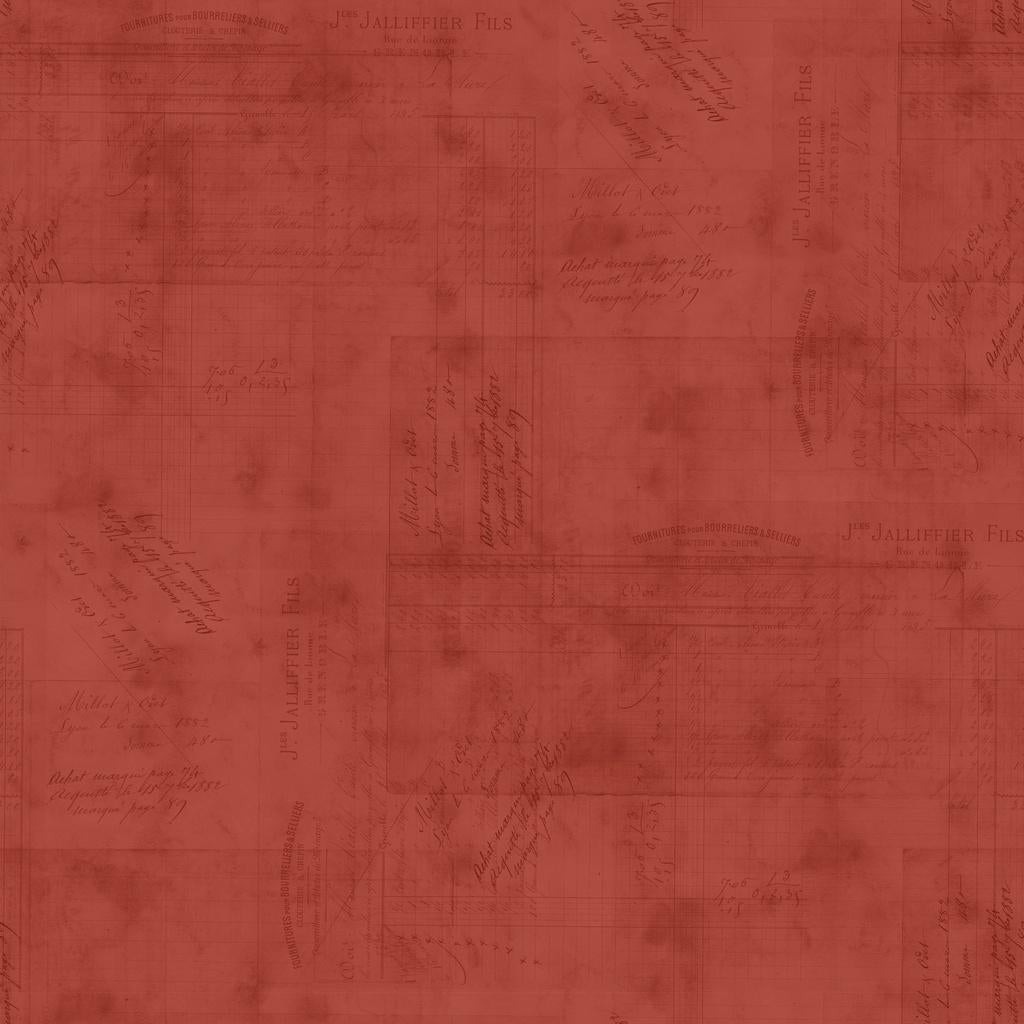 White Owl Textiles Beneath The Canopy, W150-022-555, Red,