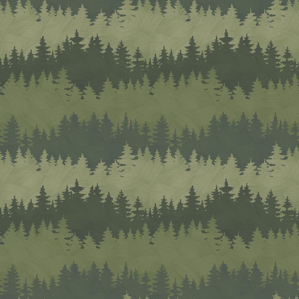 White Owl Textiles Paddle & Pine, W135-025-660, Green,