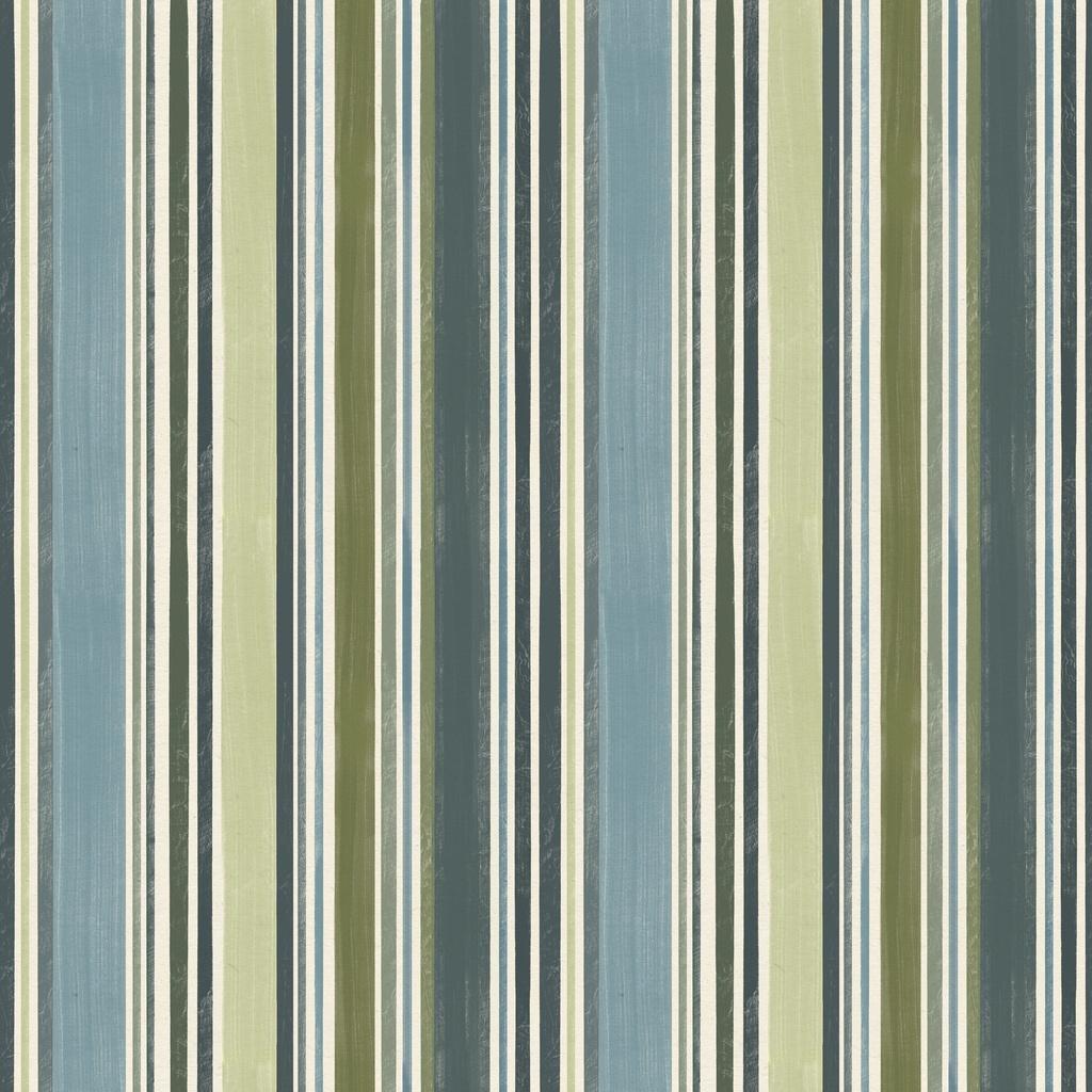 White Owl Textiles Paddle & Pine, W135-029-565, Blue/Green,