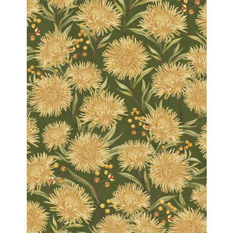 Wilmington Prints® Chickadee Charm, 3017-27728-757, Green,