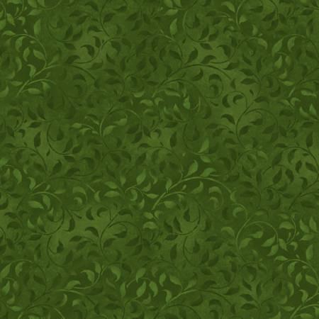 Wilmington Prints, Climbing Vine, 1887-38717-779, Dark Green