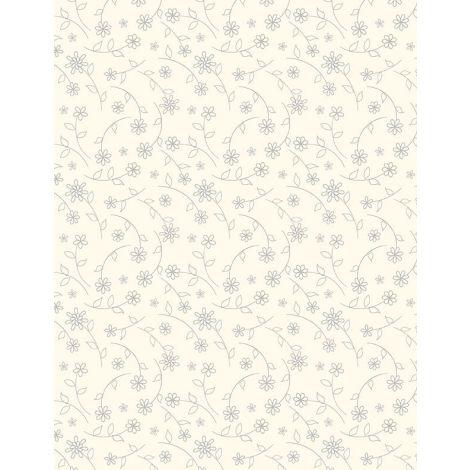 Wilmington Prints®, Cottage Reverie, 3079-48555-229, Cream, Flowers