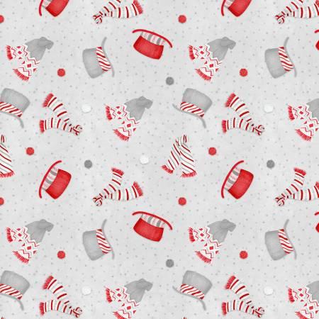 Wilmington Prints, Danelle Leone, Frosty Merry-Mints, 3017-27655-939, GRAY