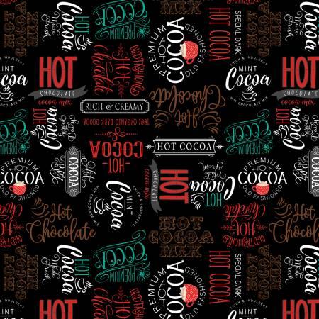 Wilmington Prints, Danielle Leone, Cocoa Sweet, 3017-27675-917, Black
