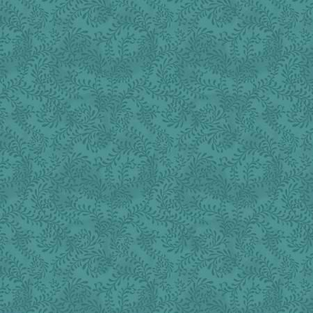 Wilmington Prints, Danielle Leone, Swirling Leaves 108, 3062-4427-774, Teal