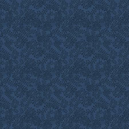 Wilmington Prints, Danielle Leone, Swirling Leaves, 3017-27650-444, Navy