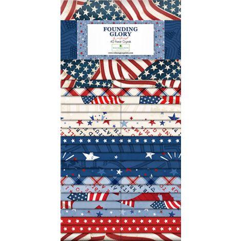 Wilmington Prints, Founding Glory, 840-888-840, 40 Karat Crystals