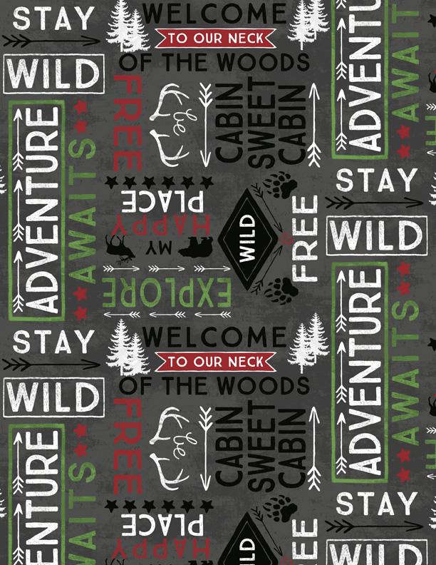 Wilmington Prints® Jennifer Pugh Cabin WelcomeFlannel