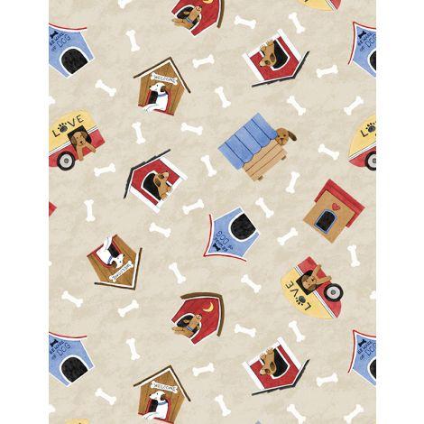 Wilmington Prints® Paws At Play, 3023-39921-231, Cream,