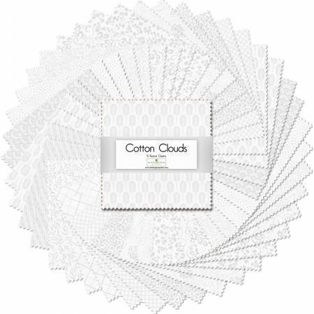 Wilmington Prints® Pre-Cuts, Cotton Clouds, 5" Squares, 507-70-507