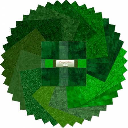Wilmington Prints® Pre-Cuts, Emerald Forest, 10" Squares, 512-2-512