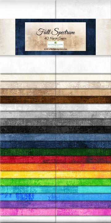 Wilmington Prints® Pre-Cuts, Full Spectrum, 2 1/2" Strips, 842-45-842