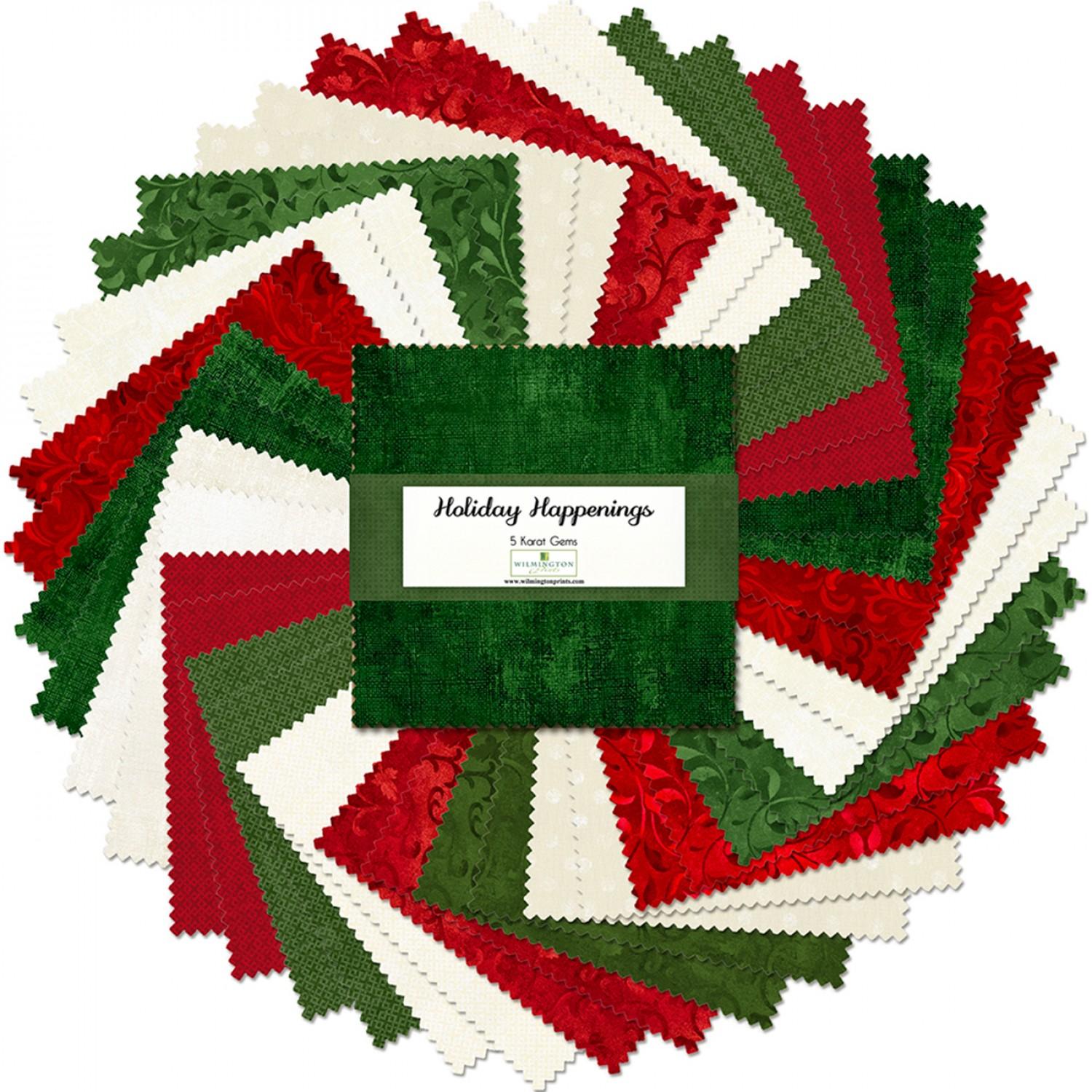 Wilmington Prints® Pre-Cuts, Holiday Happenings, 5" Squares, 507-58-507