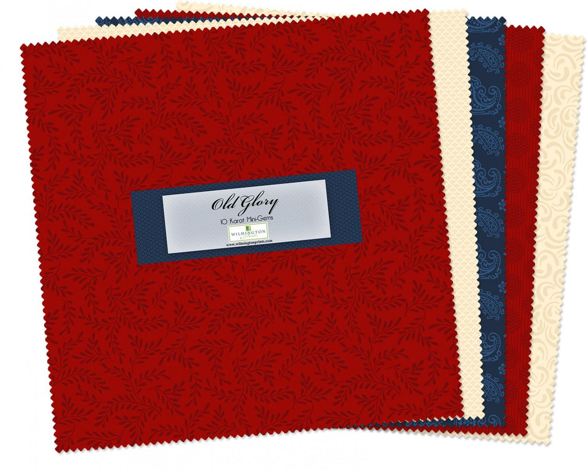 Wilmington Prints® Pre-Cuts, Old Glory, 10" Squares, 510-46-510