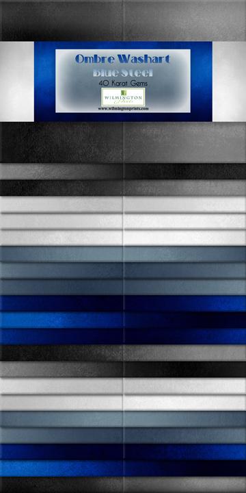 Wilmington Prints® Pre-Cuts, Ombre Washart, 2 1/2" Strips, 842-37-842