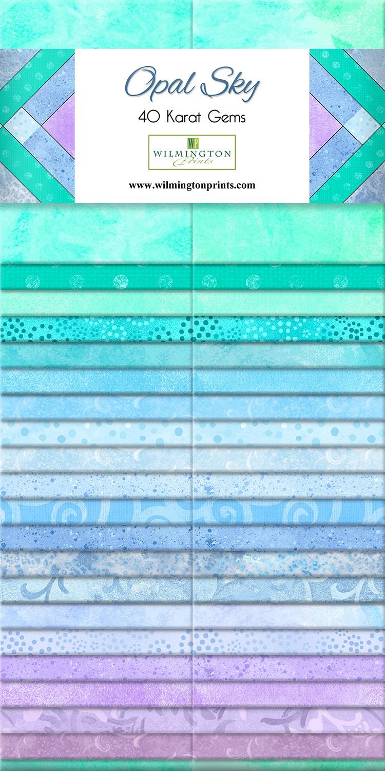 Wilmington Prints® Pre-Cuts, Opal Sky, 2 ½” Strip Set Packs, 842-29-842