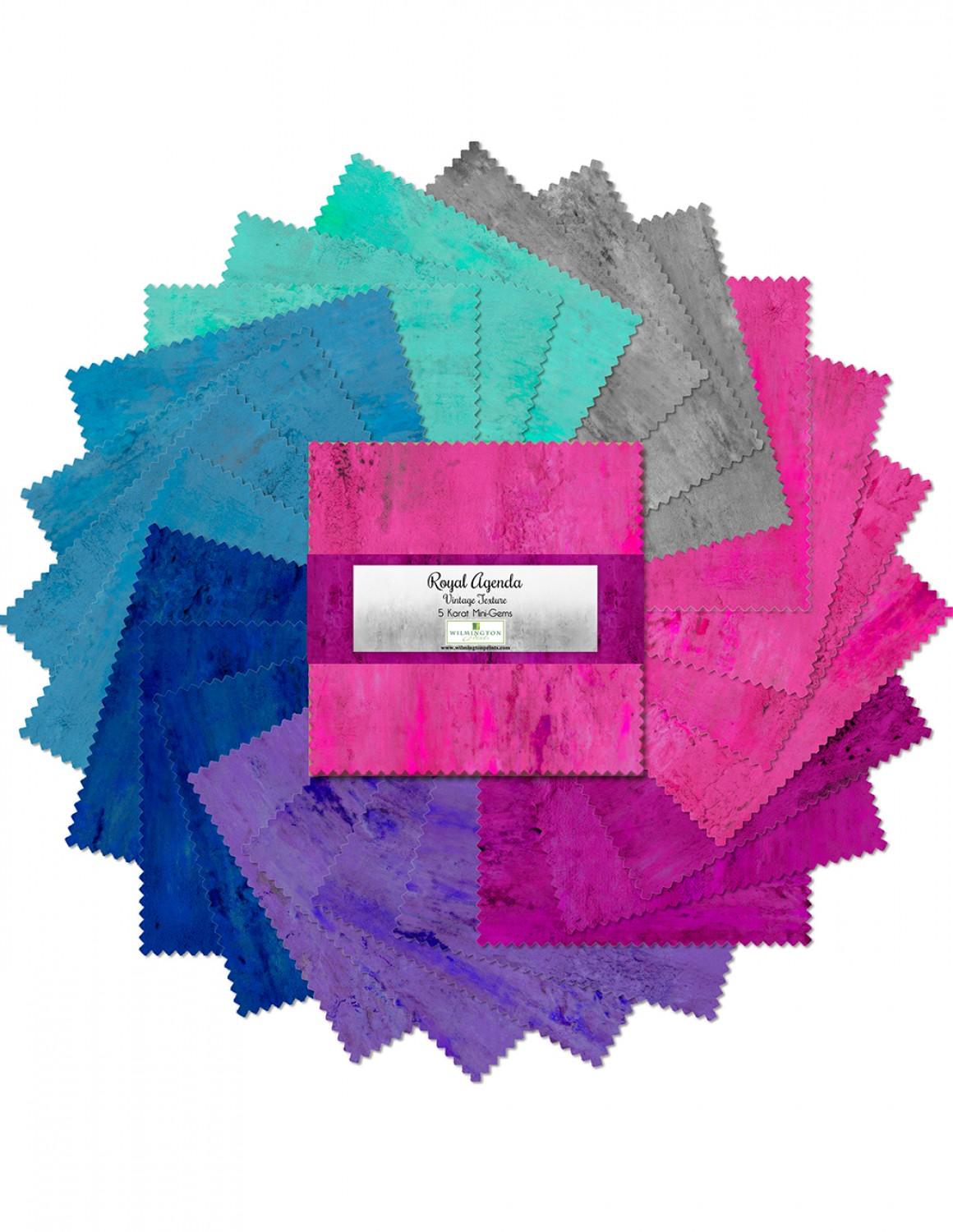 Wilmington Prints® Pre-Cuts, Royal Agenda, 5" Squares, 505-68-505