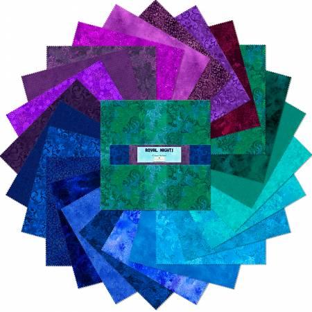 Wilmington Prints® Pre-Cuts, Royal Nights, 10" Squares, 510-28-510