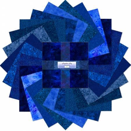 Wilmington Prints® Pre-Cuts, Sapphire Sky, 10" Squares, 510-5-510