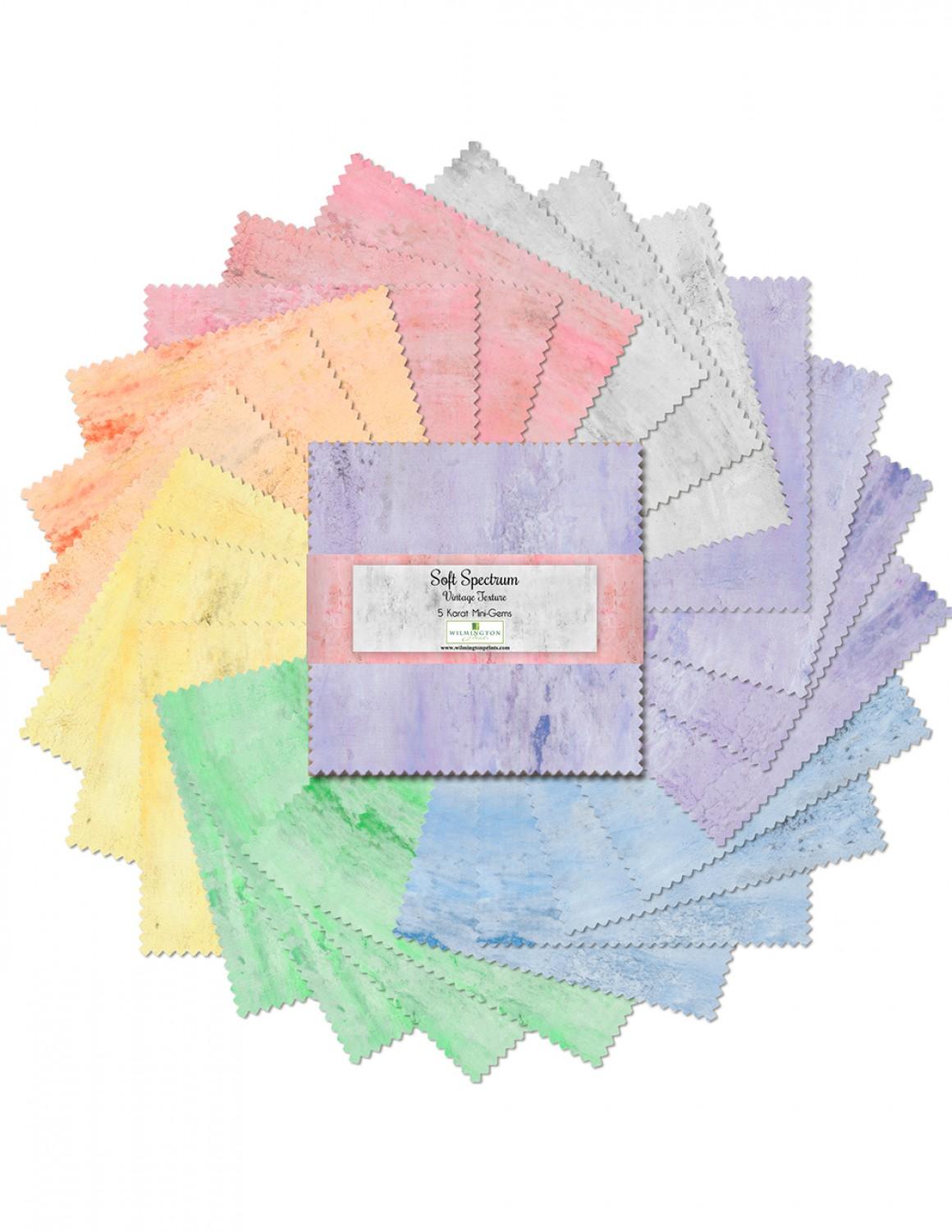 Wilmington Prints® Pre-Cuts, Soft Spectrum, 5" Squares, 505-67-505